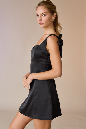 Emily Satin Mini Dress
