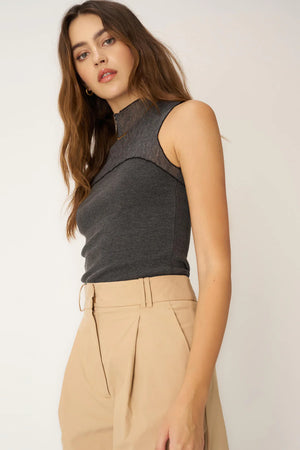 Fabienne Mixed Mesh Tank
